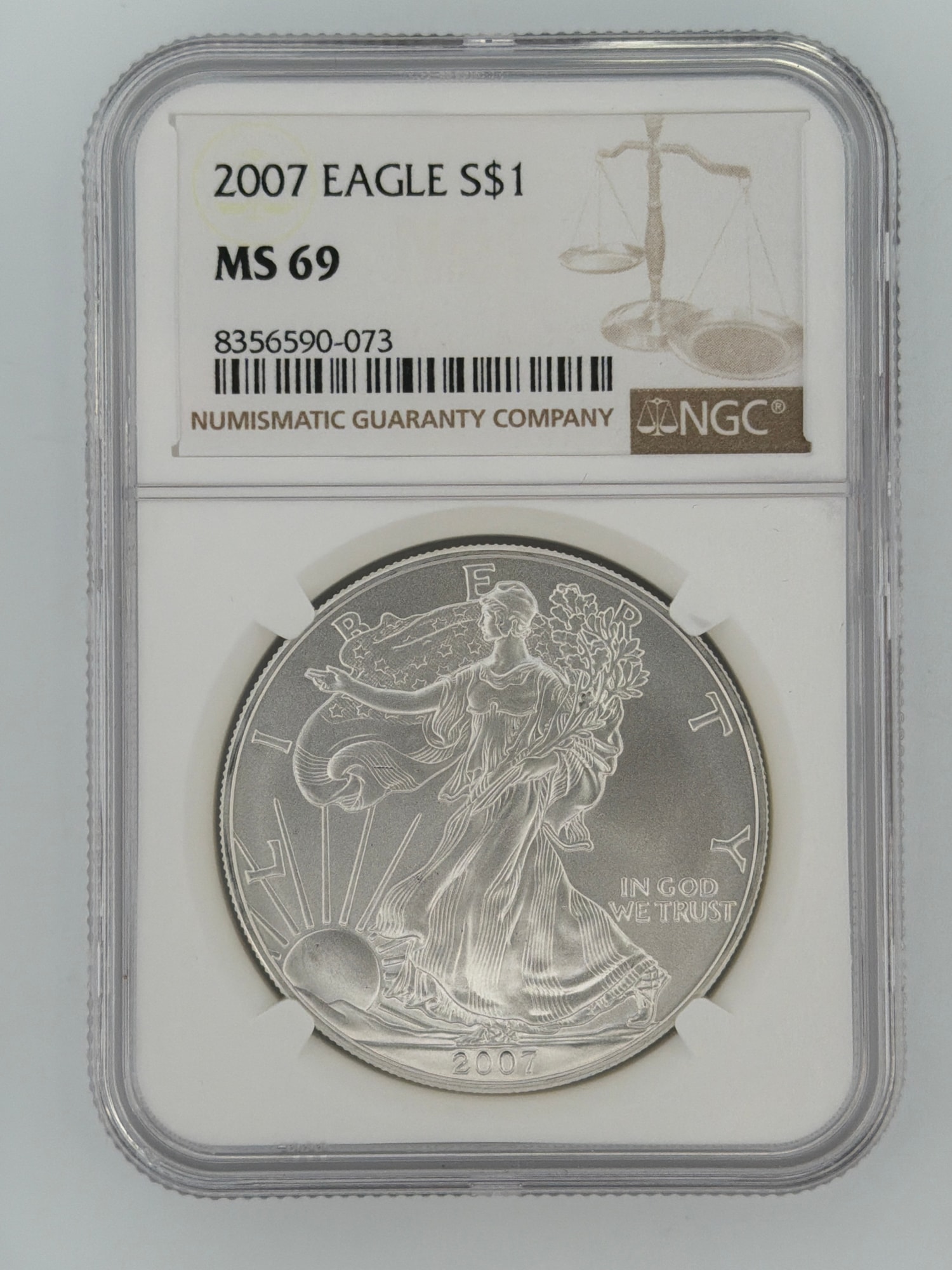 2007 American Silver Eagle NGC MS-69 | Lone Star Coins